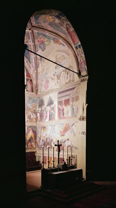 Apse with the Legend of the True Cross cycle, completed 1464 by Piero della Francesca